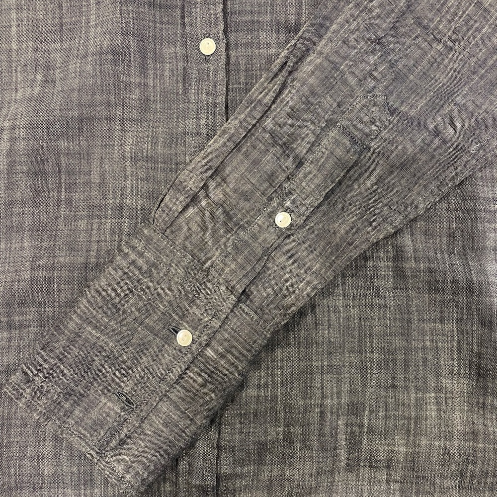 Nili Lotan dark blue chambray button down - Picture 4 of 5